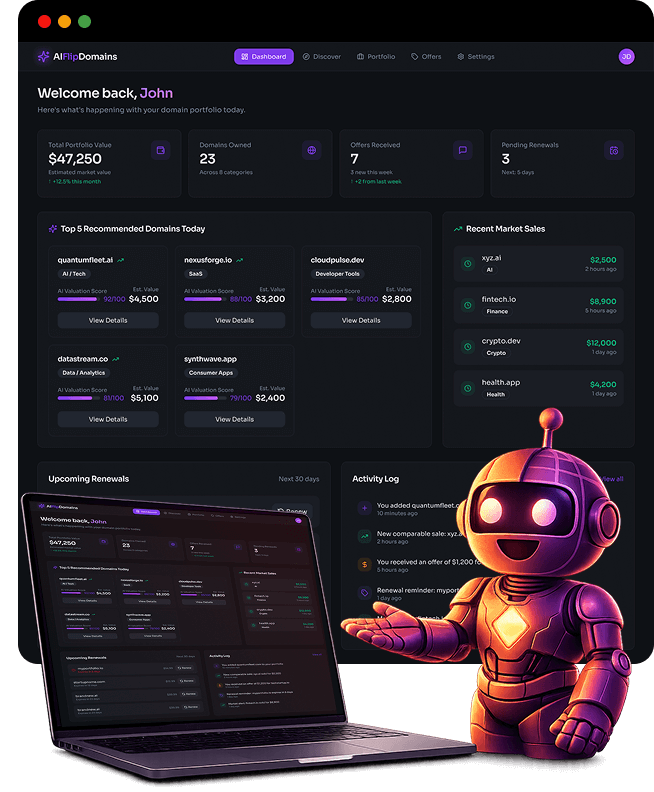 aiflipdomains beta tester result domain flipped for 340 dollars on afternic